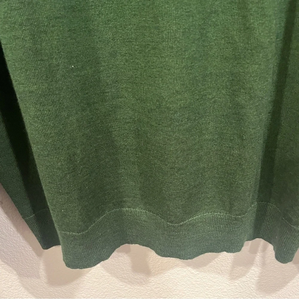 NEW Club Room green merino wool blend neck sweater size X-Large